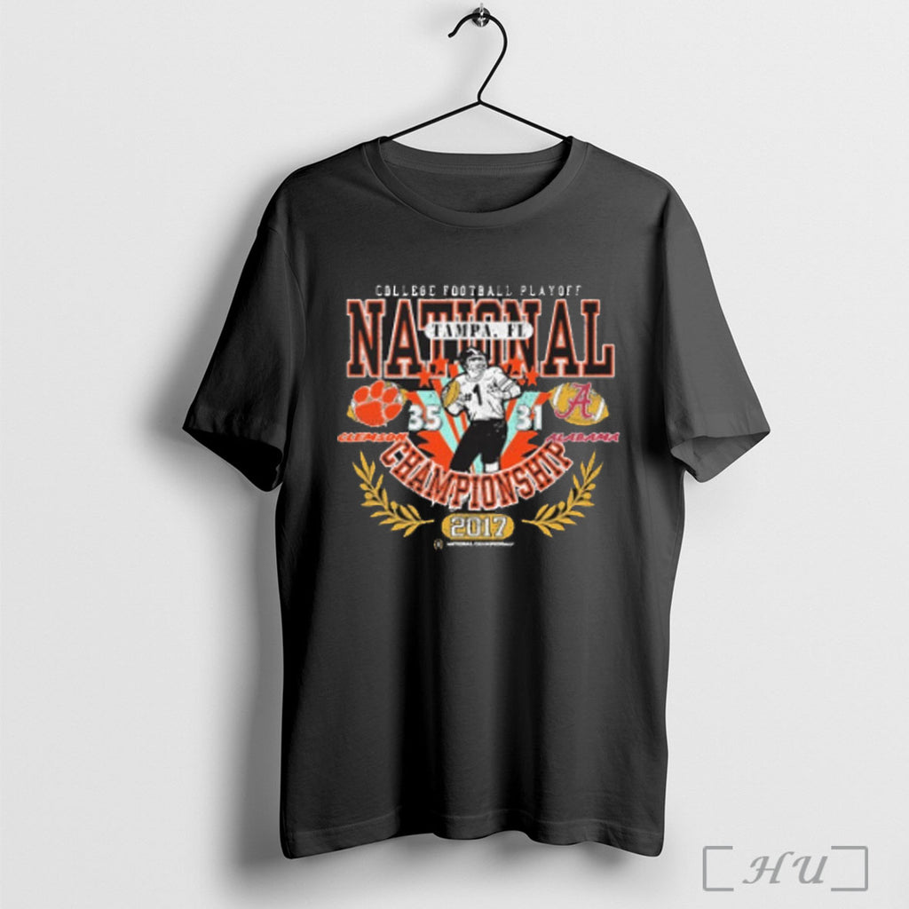 Clemson Vs Alabama 2017 Cfp National Championship Game Matchup T Shirt