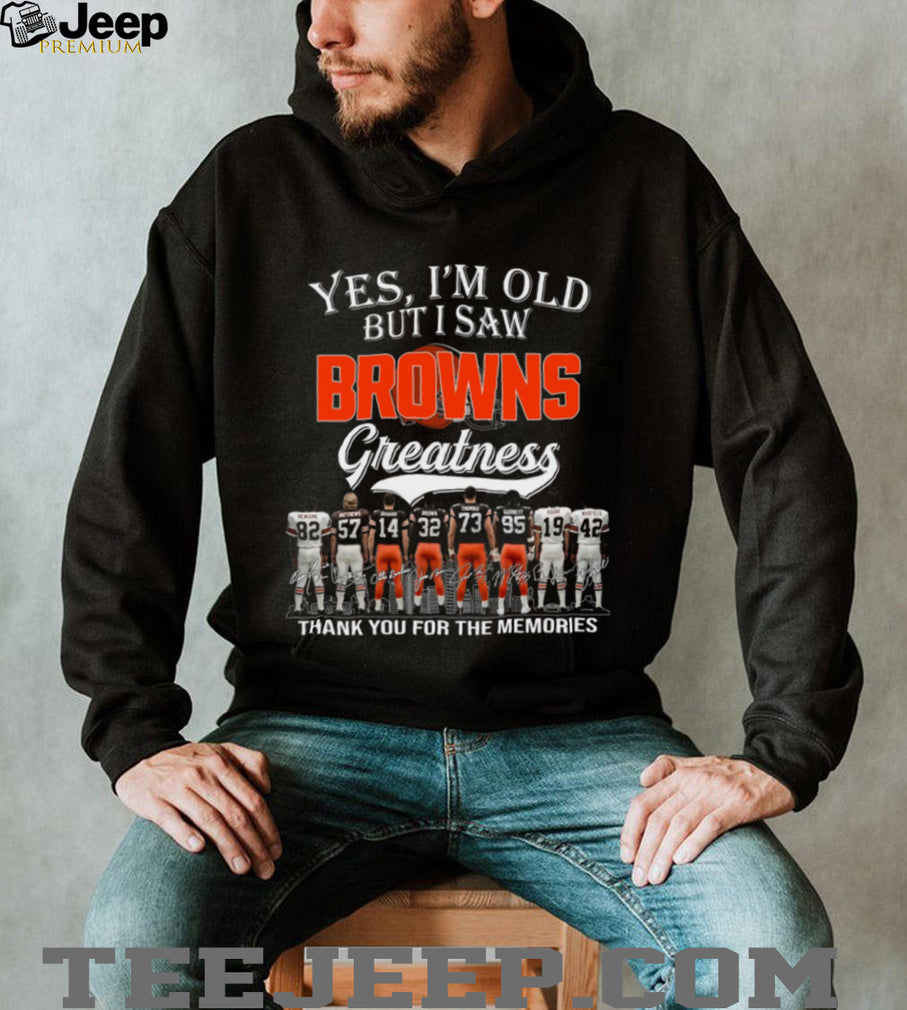 Cleveland Browns Football Team Legends Retro Style Greatness Gift For Loyal Fans Shirt