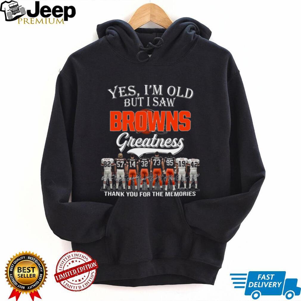 Cleveland Browns Football Team Legends Retro Style Greatness Gift For Loyal Fans Shirt