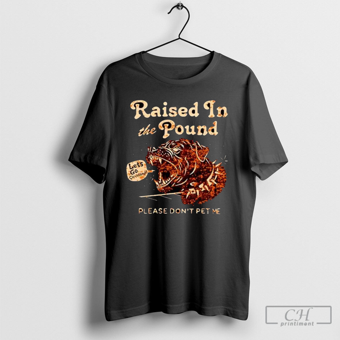 Cleveland Browns Raised In The Pound Please Dont Pet Me Shirt