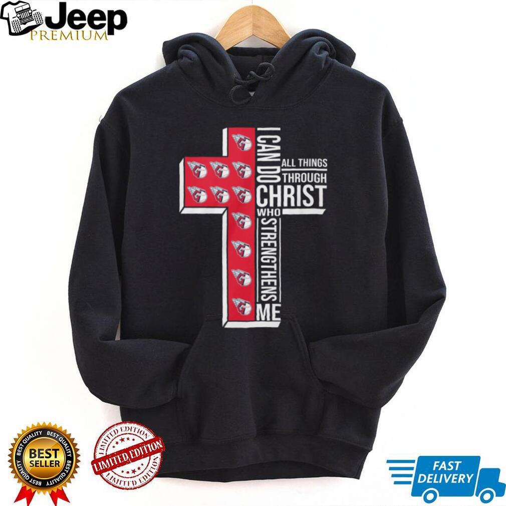 Cleveland Guardians Baseball Cross “I Can Do All Things Through Christ” T Shirt