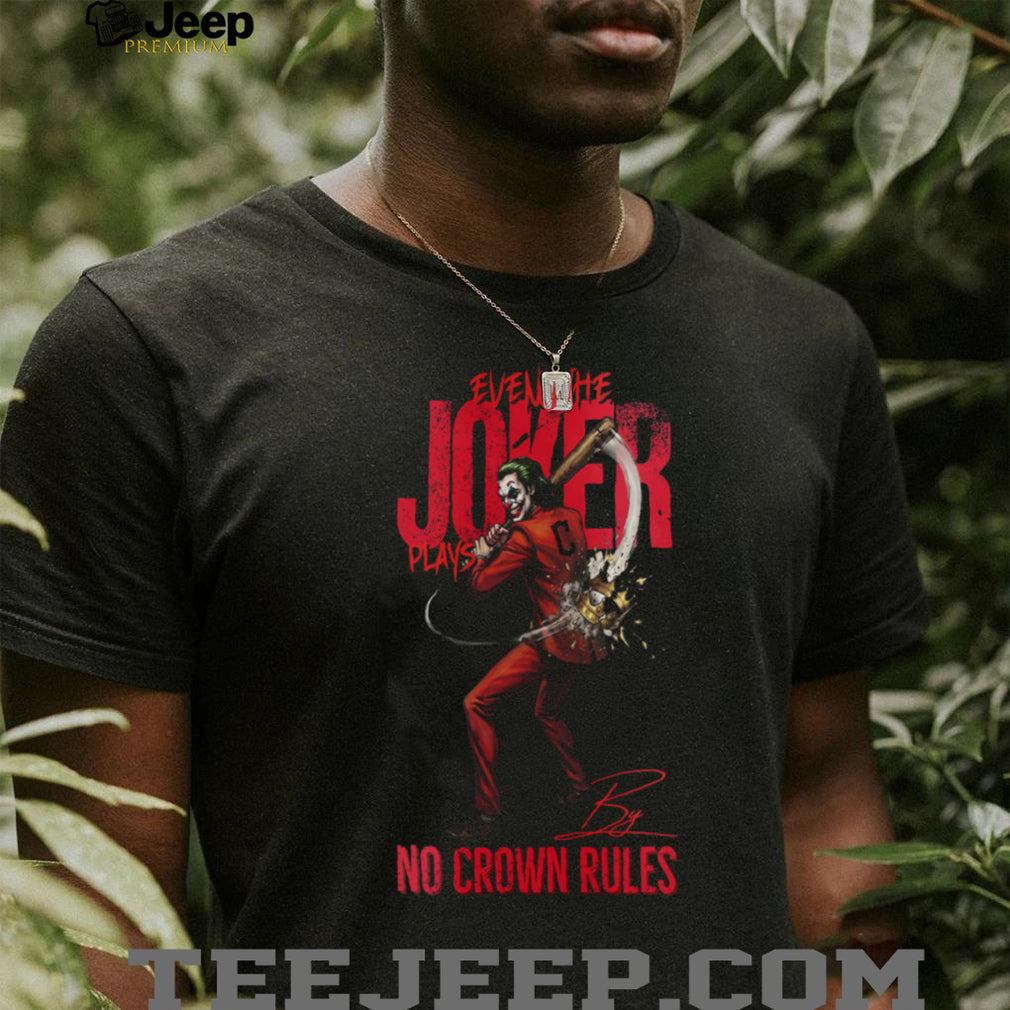 Cleveland Guardians Joker Baseball T Shirt, Custom Joker No Crown Rules MLB Jersey