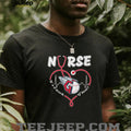 Cleveland Guardians Nurse T Shirt MLB Baseball It’s a Work of Heart Nursing T Shirt