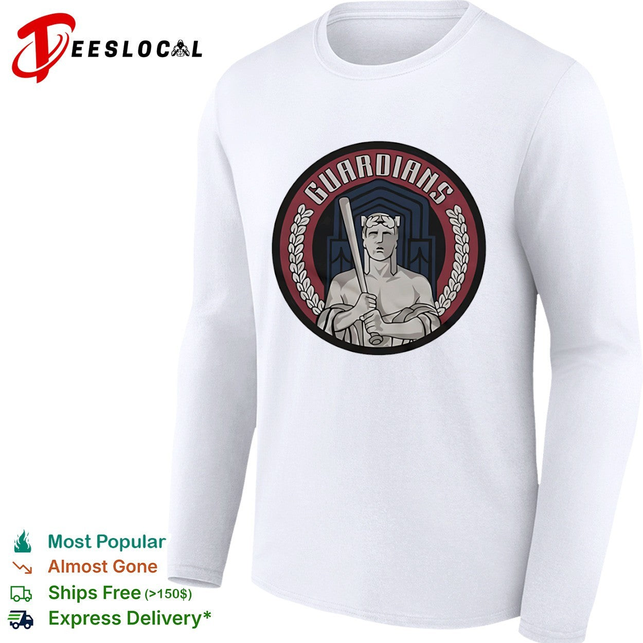 Cleveland Guardians baseball statue emblem shirt