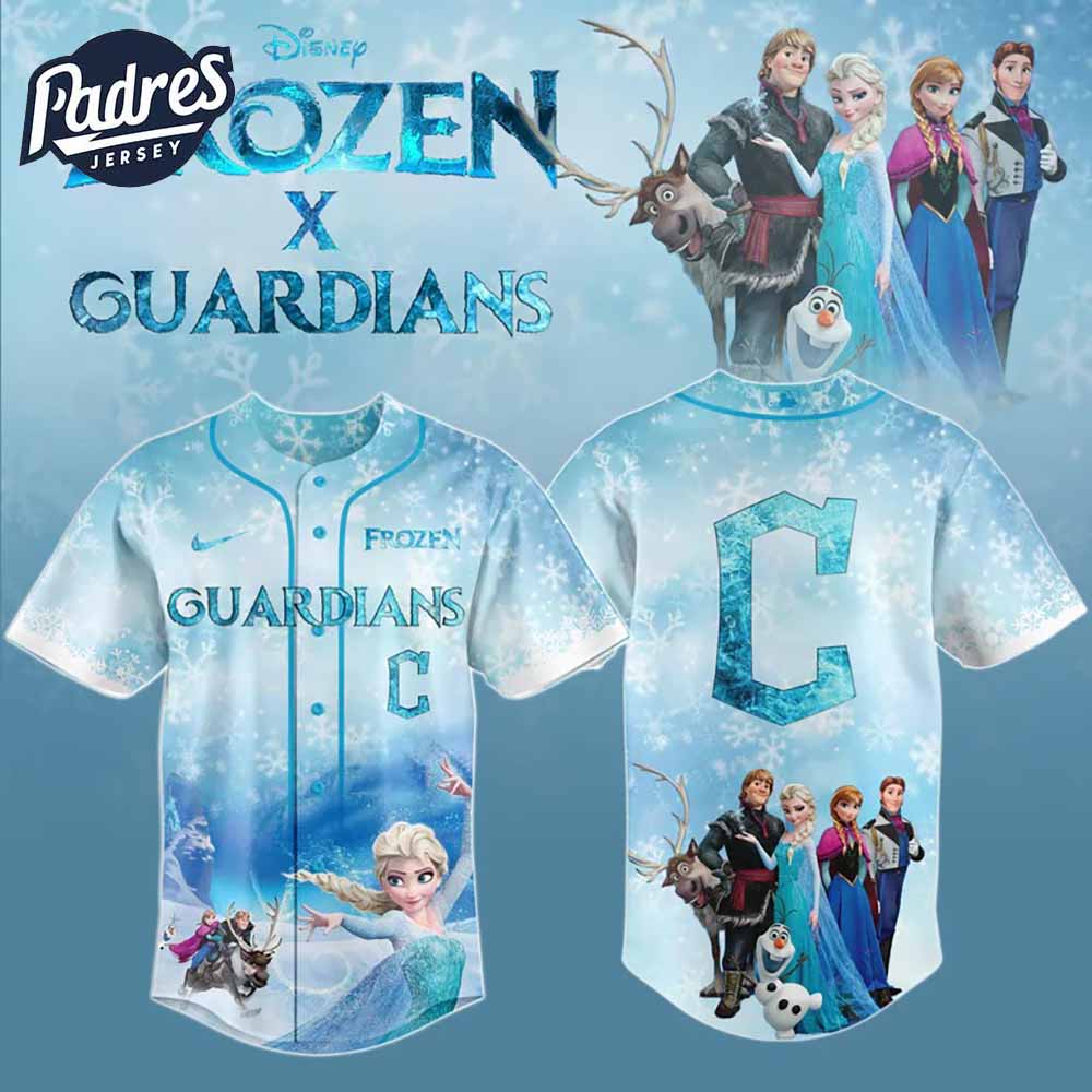 Cleveland Guardians x Frozen Baseball Jersey 2025 - Padres Jersey Oasis: Elevate Your Baseball Style Game T-Shirts,...