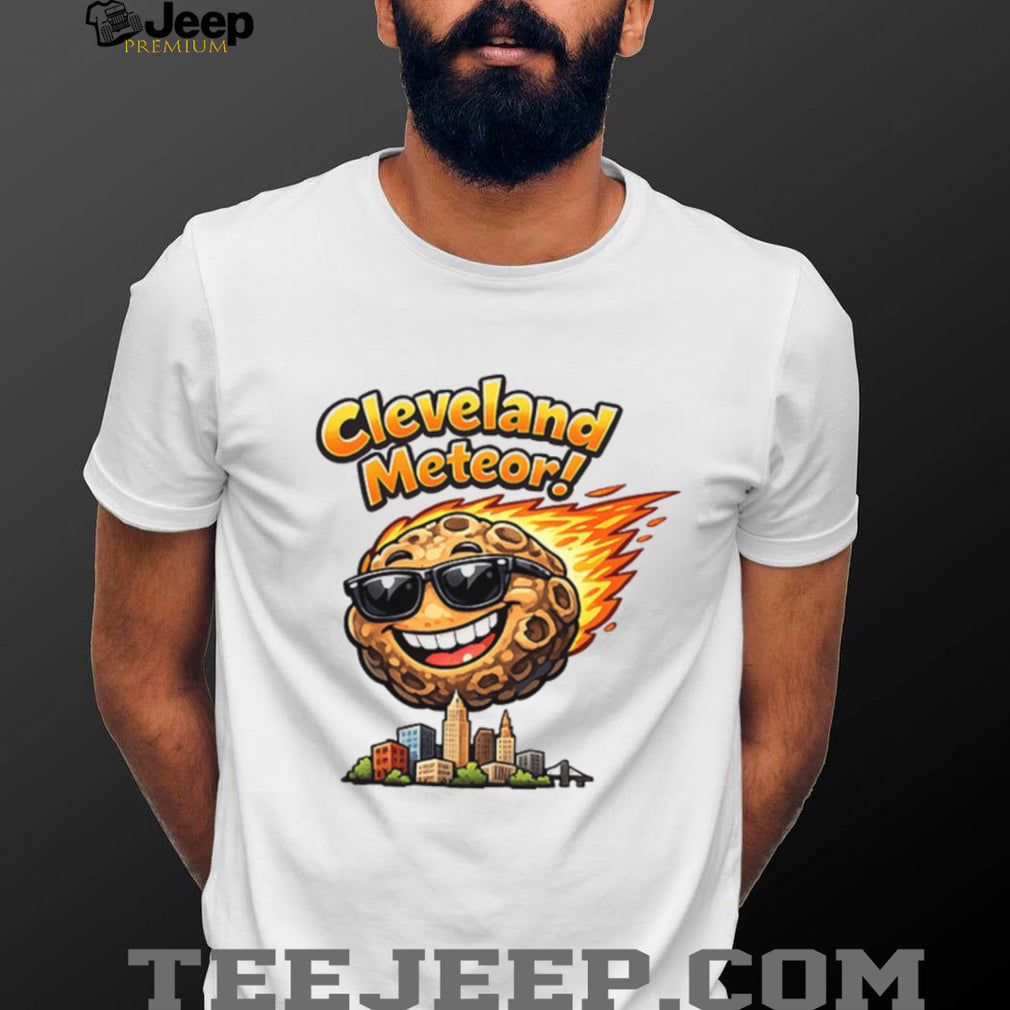 Cleveland Meteor Cartoon Sunglasses Graphic T Shirt