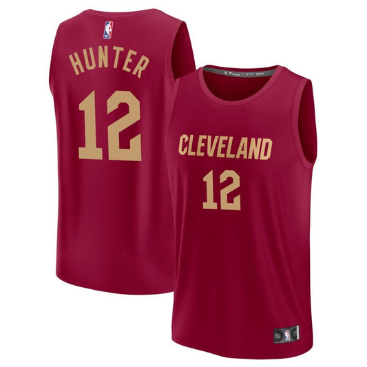 Cleveland Cavaliers #12 De'Andre Hunter Wine - Icon Edition