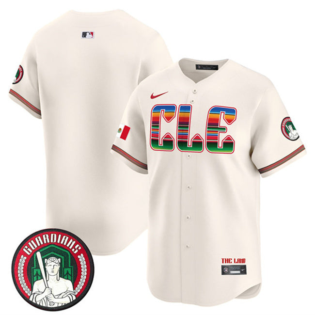 Cleveland Guardians Blank Cream Mexico Vapor Premier Limited Stitched
