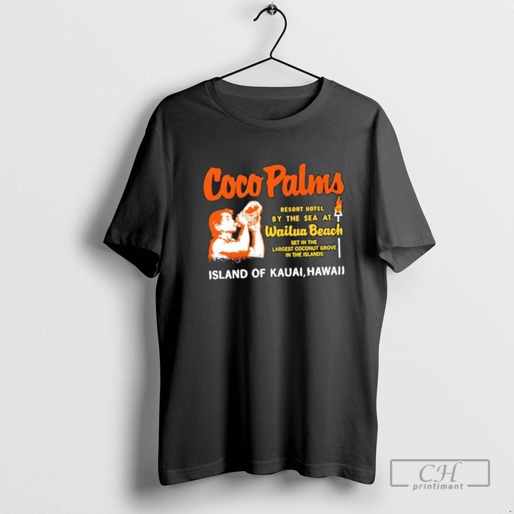 Coco Palms Tiki Bar Island Of Kauai Hawaii Vintage
