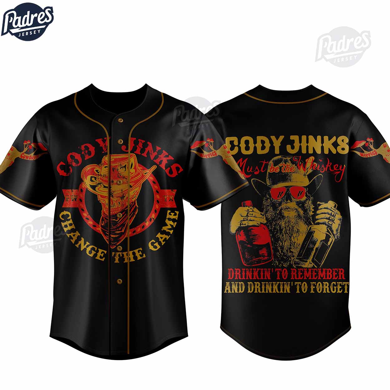 Cody Jinks Singer Baseball Jersey Shirt (Image 1)
