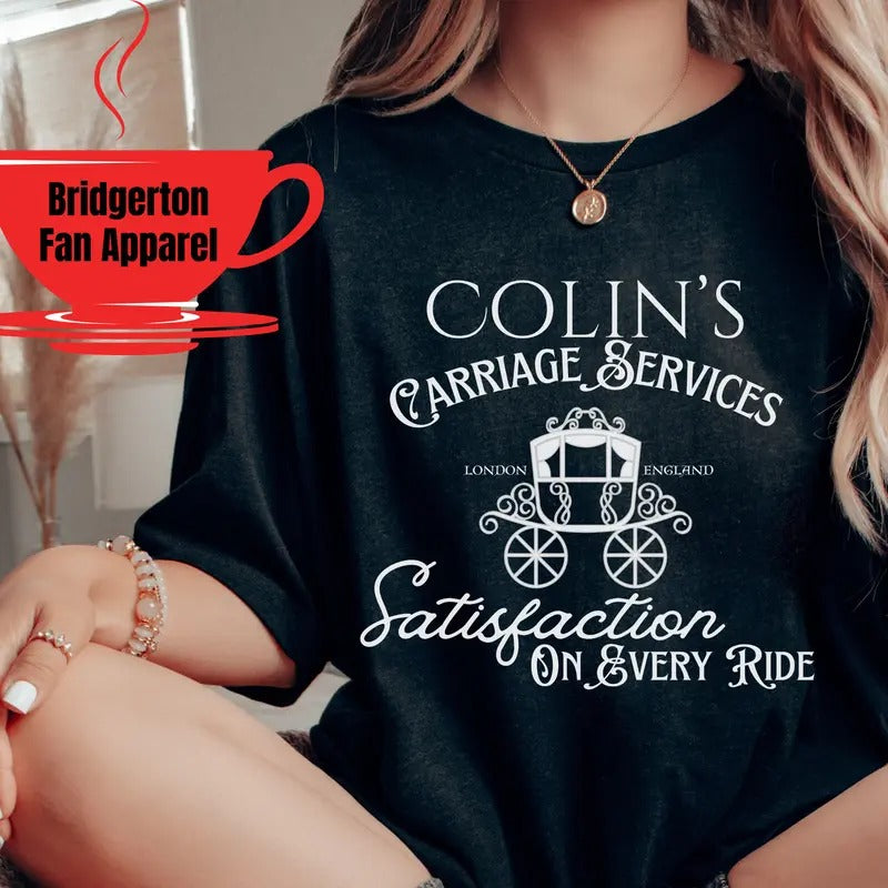 Colin's Carriage Shirt, Bridgerton Fan Sweatshirt, Bridgerton Season 3, Penelope Featherington, Colin Bridgerton, Gift...