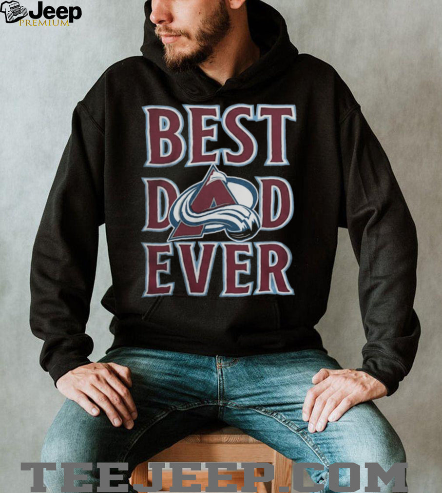 Colorado Avalanche Best Dad Ever Hockey Father’s Day Vintage Retro Style Men T Shirt