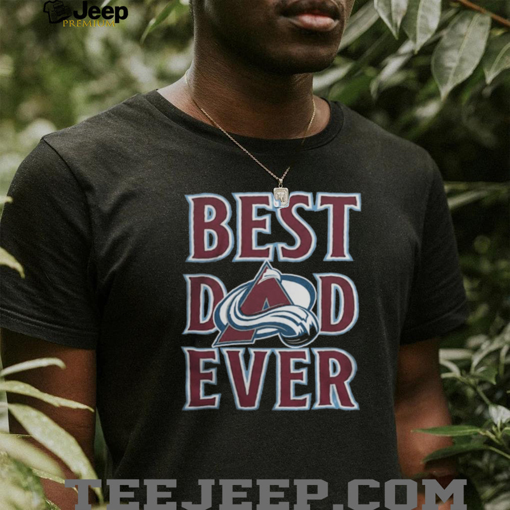 Colorado Avalanche Best Dad Ever Hockey Father’s Day Vintage Retro Style Men T Shirt