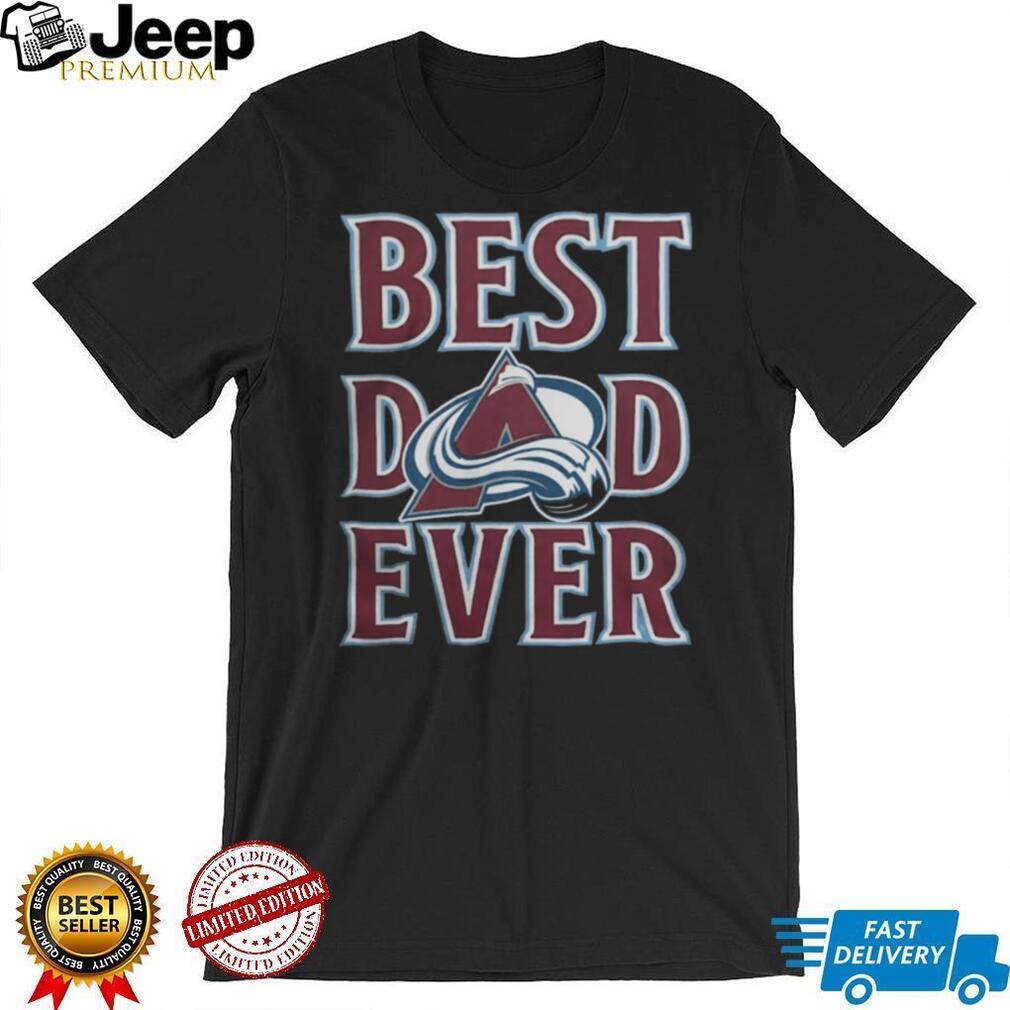 Colorado Avalanche Best Dad Ever Hockey Father’s Day Vintage Retro Style Men T Shirt
