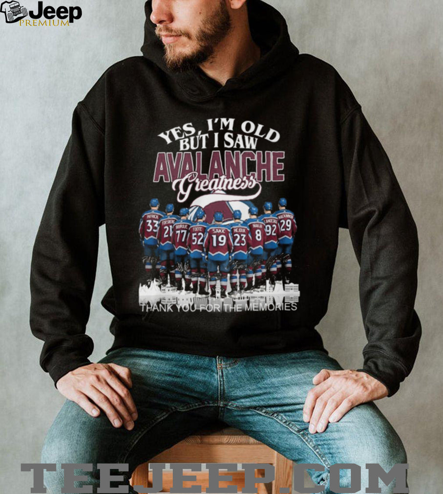 Colorado Avalanche Greatness Legends Signature Graphic T Shirt