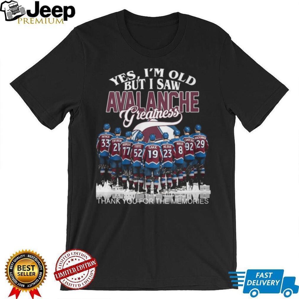 Colorado Avalanche Greatness Legends Signature Graphic T Shirt
