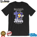 Colorado Rockies Baseball Jesus in My Heart Christian MLB Fan Gift T Shirt
