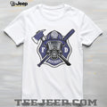 Colorado Rockies Fire Department FD Logo Baseball Fans First Responders White T Shirt
