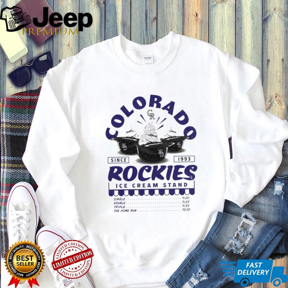 Colorado Rockies Ice Cream Stand Baseball Fan T Shirt