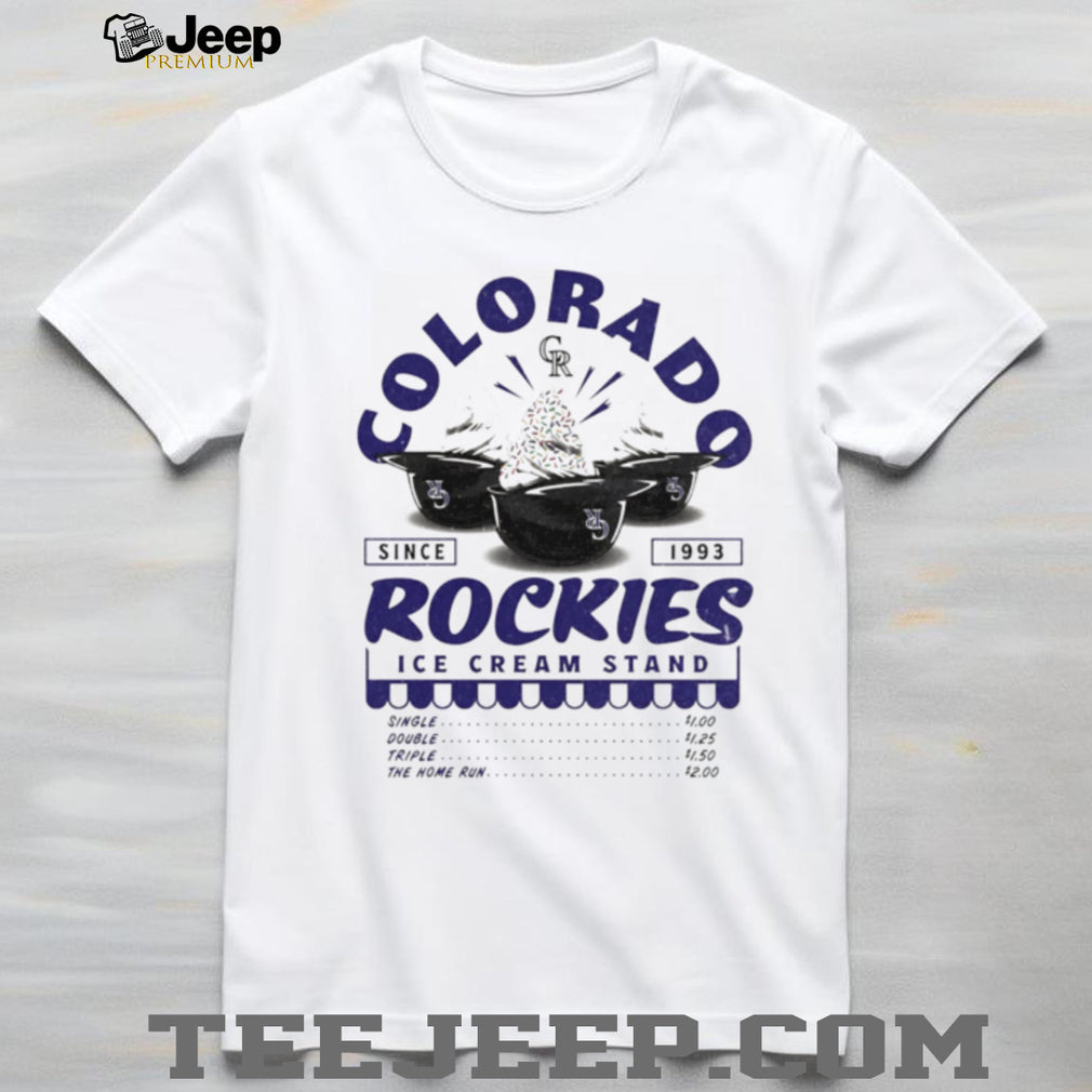 Colorado Rockies Ice Cream Stand Baseball Fan T Shirt