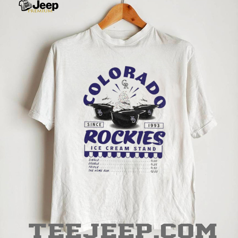 Colorado Rockies Ice Cream Stand Baseball Fan T Shirt