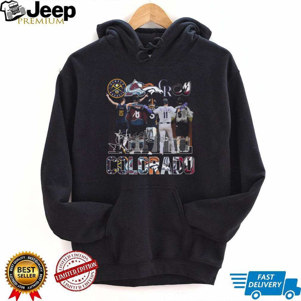 Colorado Sports Legends Skyline Signatures Graphic T Shirt