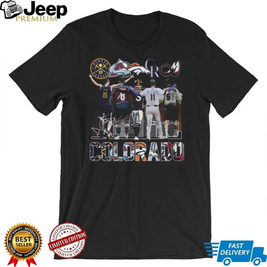 Colorado Sports Legends Skyline Signatures Graphic T Shirt