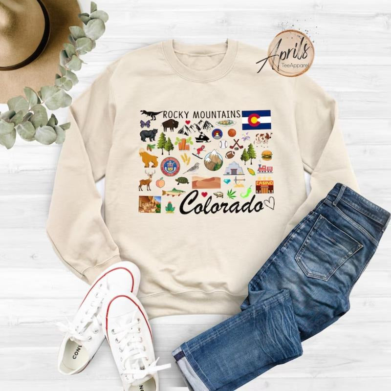 Colorado Sweatshirt, Colorado Hoodie, State Shirt Classic Fashion | WearSparks.com