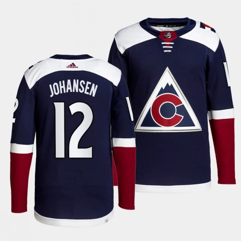 Colorado Avalanche #12 ryan johansen alternate navy authentic pro jersey