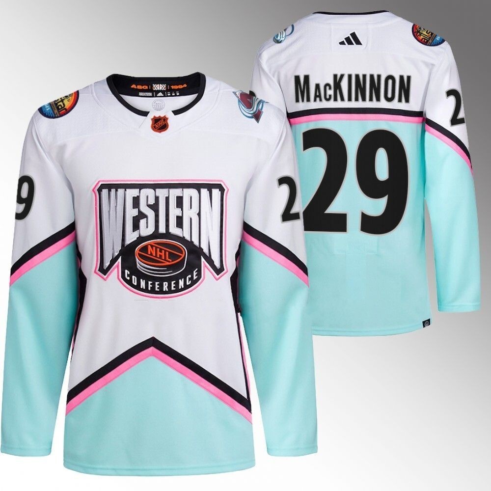 Colorado Avalanche #29 Nathan MacKinnon White 2023 NHL All-Star Western Conference Authentic Jersey