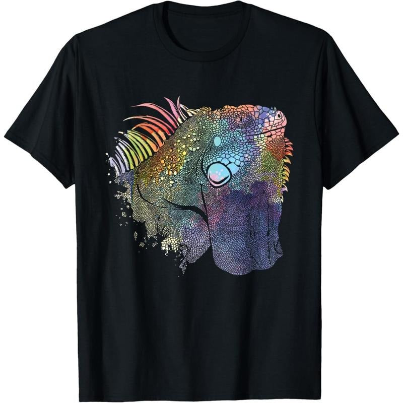 Colorful Iguana - Reptile Lover Herpetology Herpetologist T-Shirt made in usa Hoodie, Sweatshirt | WearSparks.com