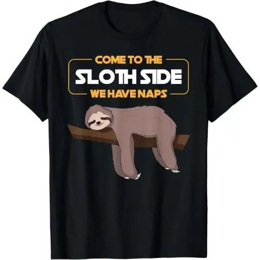 Come To The Sloth Side T-Shirt - Funny Sloth Pun T-Shirt Made in USA