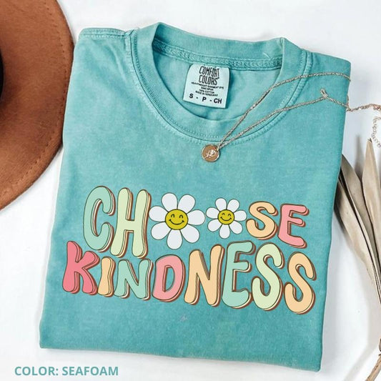 Comfort Color Choose Kindness Teacher T-shirt, Teacher Appreciation Gift, Back To School, Be Kind School Shirt, For Woman