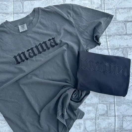 Comfort Colors - Mama Embroidered T-shirt
