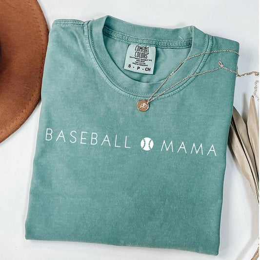 Comfort Colors Baseball Mama Shirt for Game Day - Baseball Mom T-Shirt - Baseball Tee For Mother's Day Gift - Sports Mom Shirt