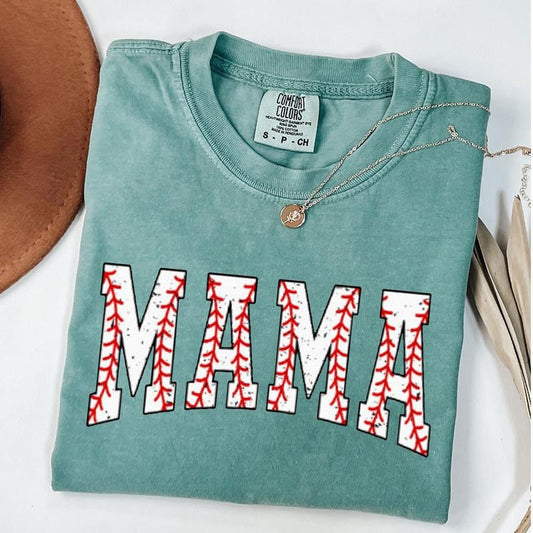 Comfort Colors Baseball Mama Shirt, Game Day Shirt, Baseball Mom Shirt, Baseball Season Mom T-Shirt