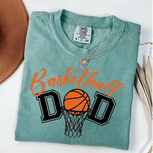 Comfort Colors Basketball Dad Shirt, Father's Day Gift Shirt, Basketball Shirt for Men, Dad Birthday Gift, Basketball Coach Shirt