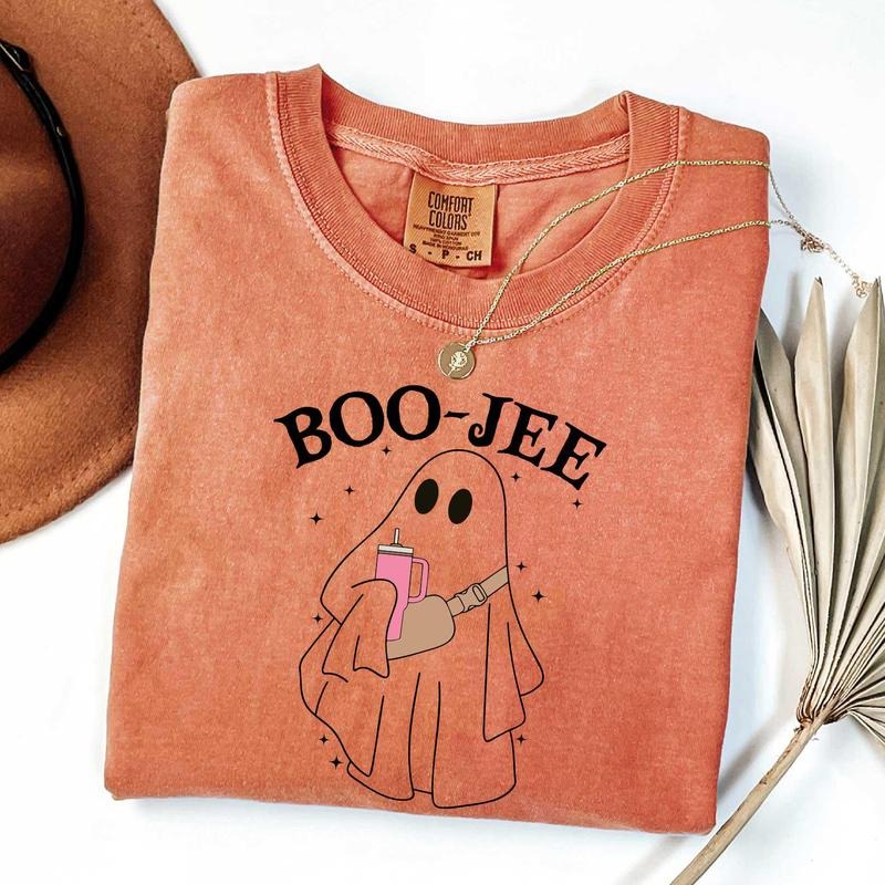 Comfort Colors Boo-Jee Ghost T-shirt, Boo-Jee Ghost Girly Halloween Shirt