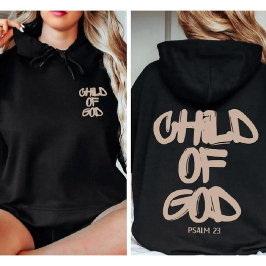 Comfort Colors Child of God Faith Shirt for a Gift Christian Hoodie Enthusiast Sweatshirt Women's Tops - Womenswear