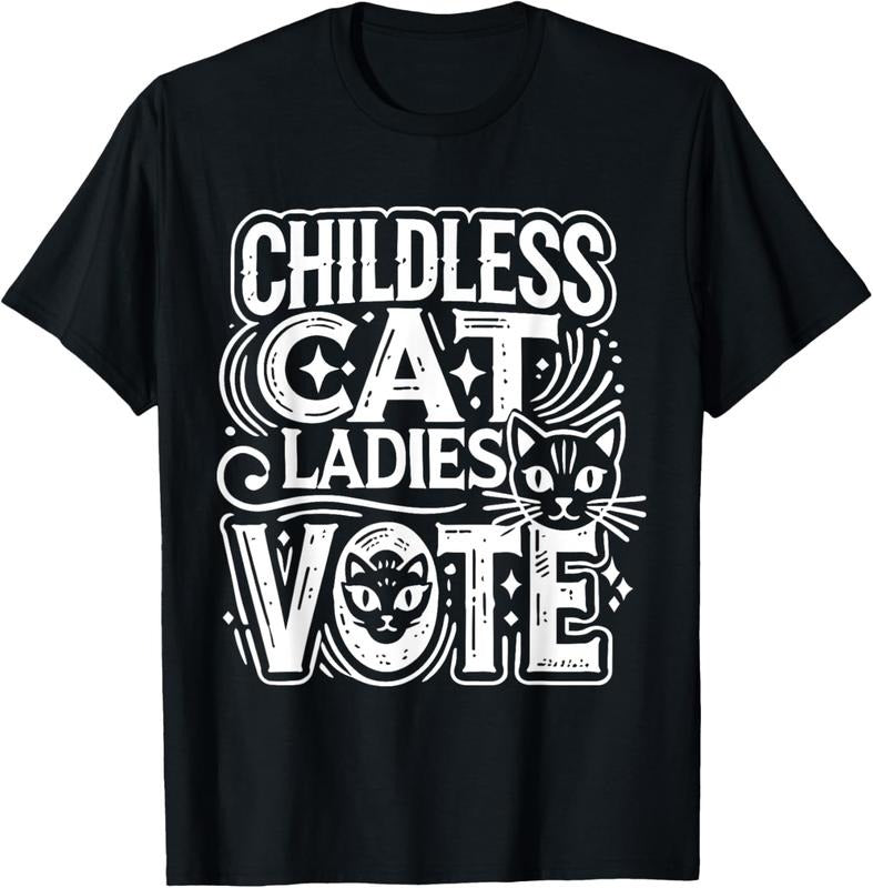 Comfort Colors Childless Cat Ladies Vote Shirt, Feminist T-Shirt