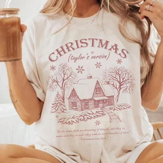 Comfort Colors Christmas Taylor's version T-shirt, Cute Christmas Gifts