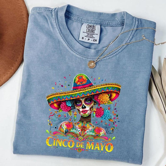 Comfort Colors Cinco De Mayo Shirt, Mexican Fieste T-Shirt, Fiesta Tee, Cino De Mayo Party Shirt