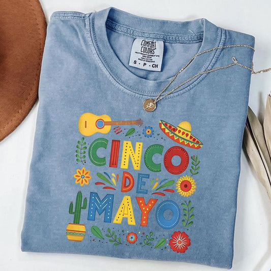 Comfort Colors Cinco De Mayo Shirt, Mexican Party Tee, Mexican Fiesta T-Shirt, Fiesta Squad Shirt