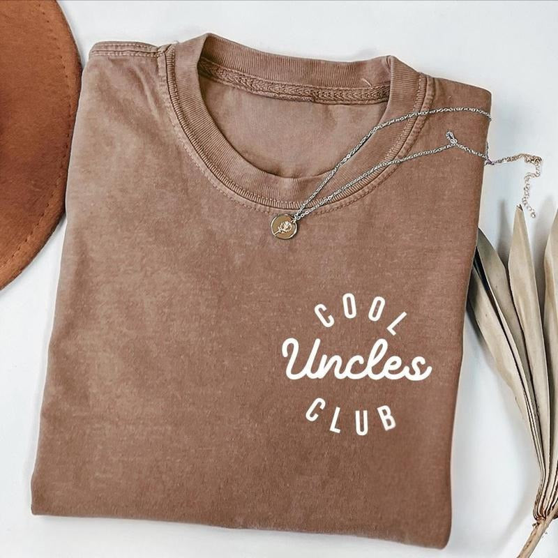 Comfort Colors Cool Uncles Club T-Shirt, Pregnancy Announcement Tee, Cool Uncle Top, New Uncle Shirt, Gift for Uncle To Be