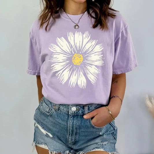Comfort Colors Daisy Shirt, Wildflower Tshirt , Floral Tshirt, Cute Boho Shirt, Comfort Colors Flower Tshirt, Women's Plant Womenswear Tee