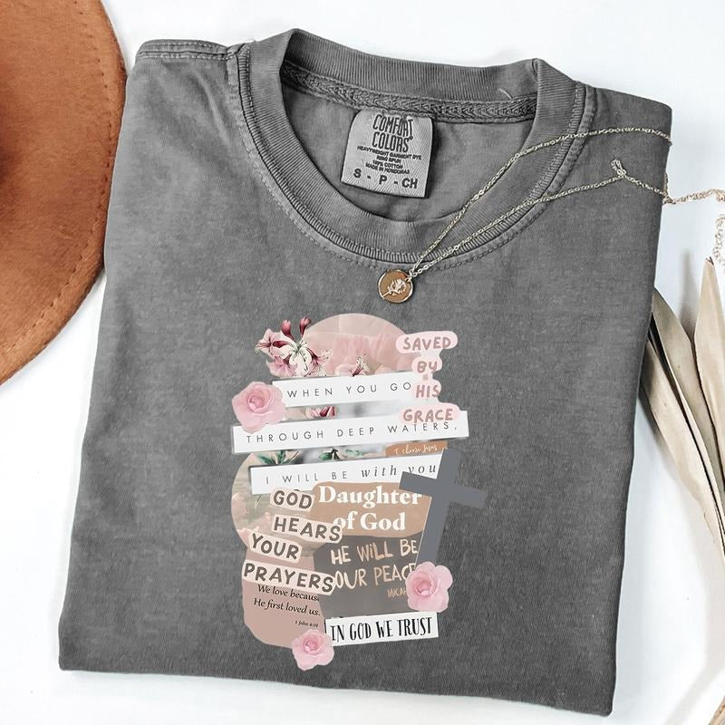 Comfort Colors Daughter of God Shirt, Bible Verse T-Shirt, Religous Tee, Christian Gift