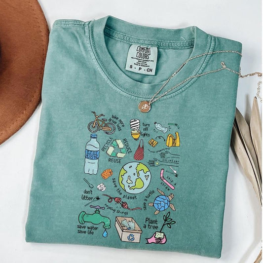 Comfort Colors Earth Day Everyday Shirt, There Is No Planet B Outfits, Eco Friendly Shirt, Happy Earth Day T-Shirt
