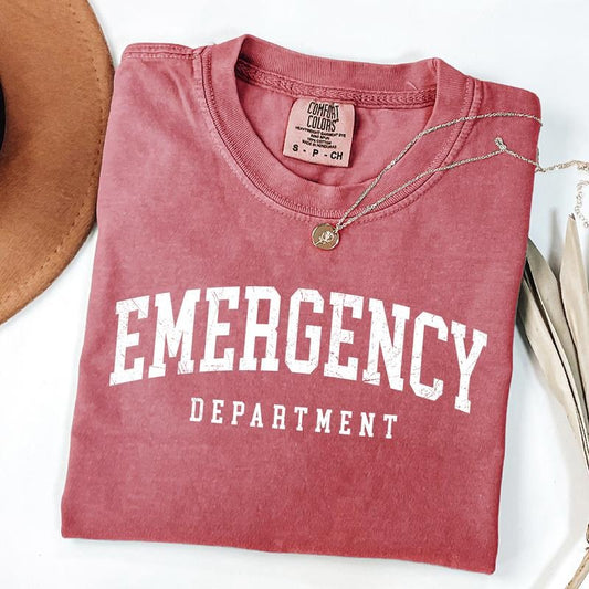 Comfort Colors Emergency Department Nurse Shirt, ER Nurse Shirt, Emergency Medicine Nurse, Nursing Gifts