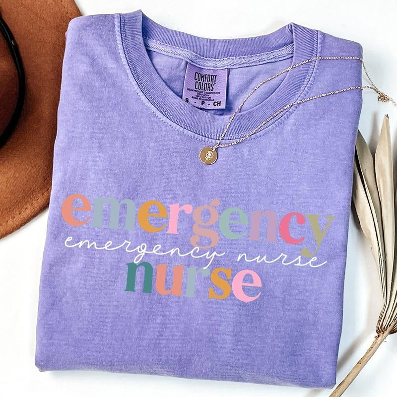 Comfort Colors Emergency Nurse Shirt, Nurse Week Shirt, Gift For Er Nurse, Emergency Department Tee