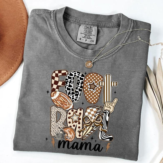 Comfort Colors Football Mama TShirt, Cute Football Mama Shirt, Football Season Tee